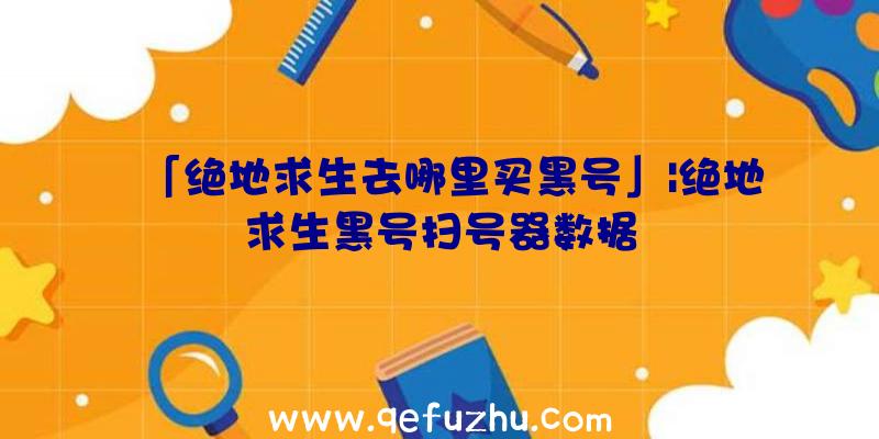 「绝地求生去哪里买黑号」|绝地求生黑号扫号器数据